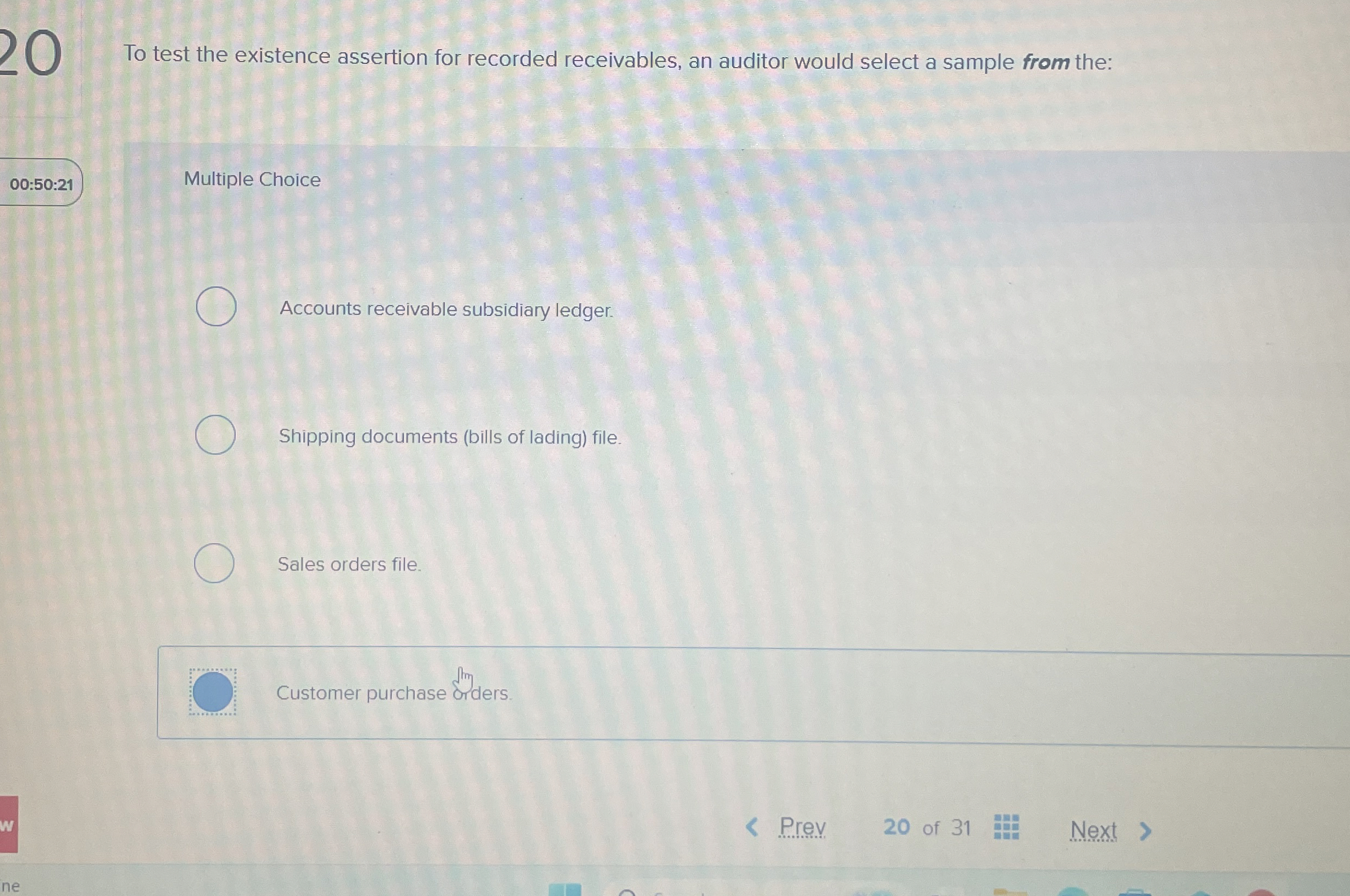 To test the existence assertion for recorded