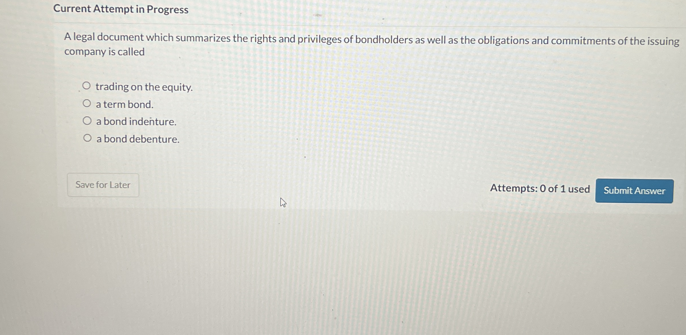 Current Attempt in Progress A legal document