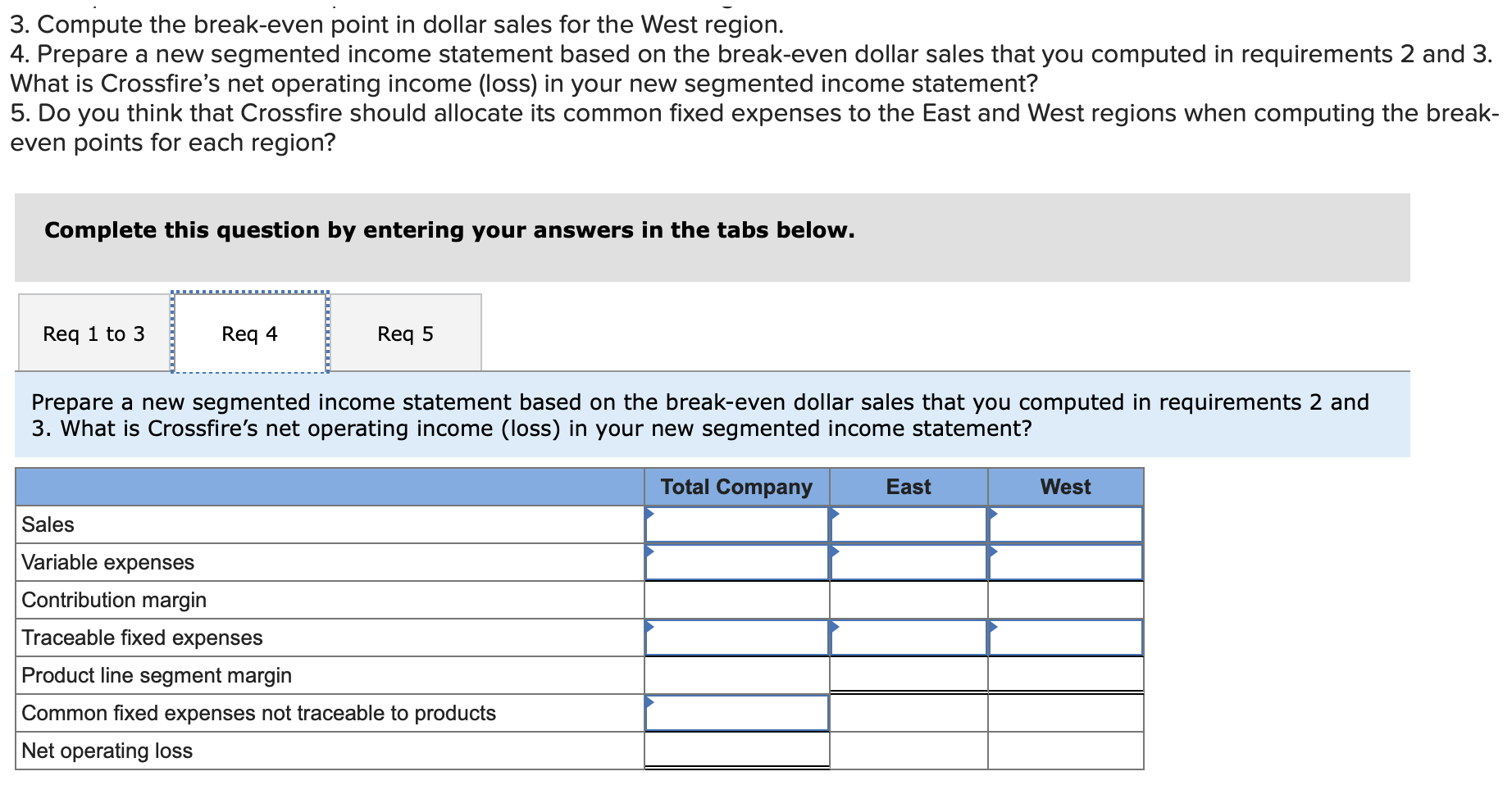 please answer within the format with all