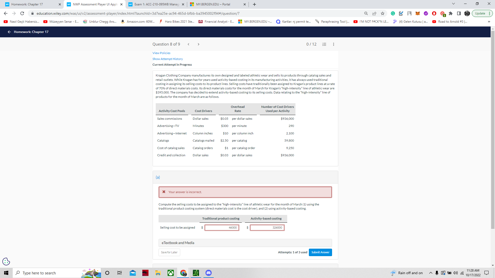 WP Homework: Chapter 17 * WP NWP Assessment
