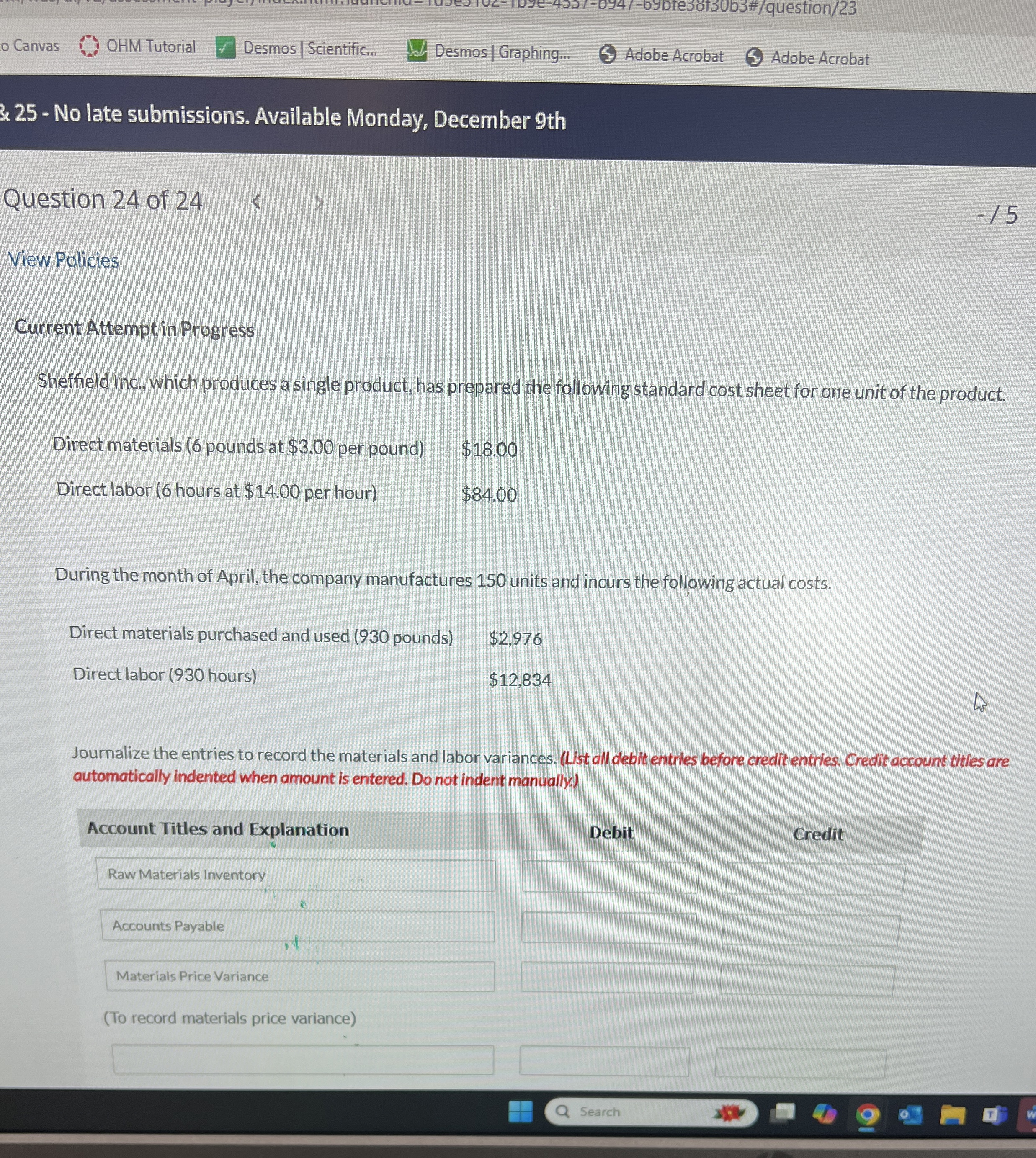 Canvas OHM Tutorial Desmos / Scientific... Desmos