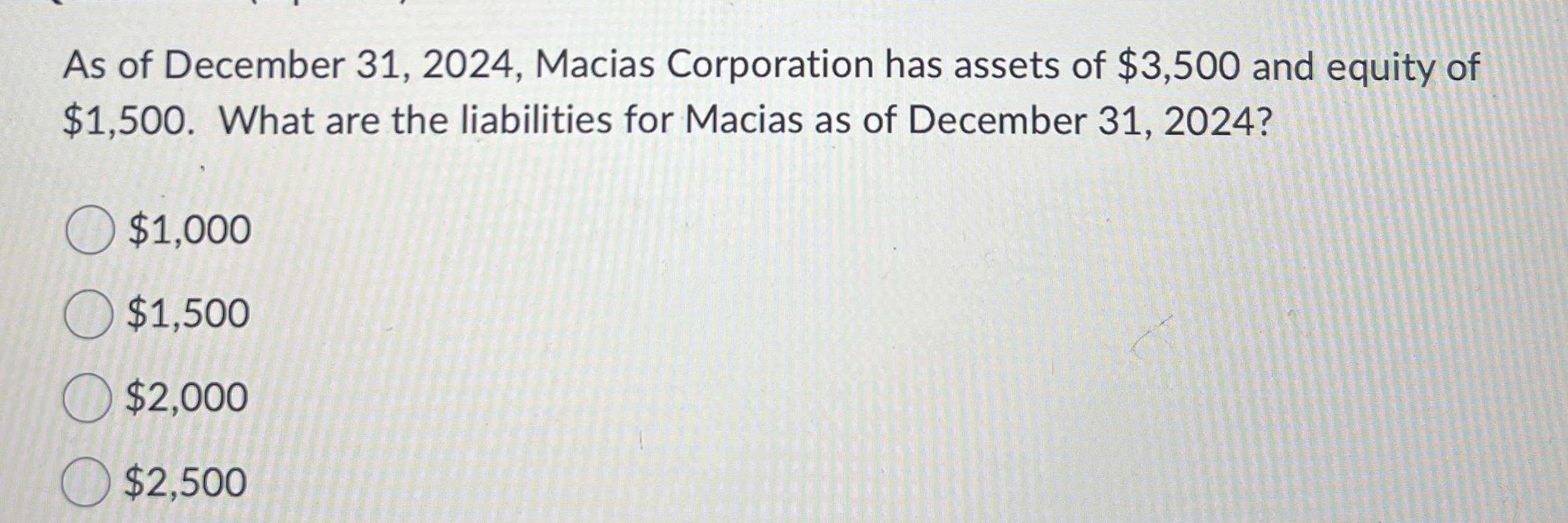 As of December 3 1 , 2 0 2 4 , Macias Corporation