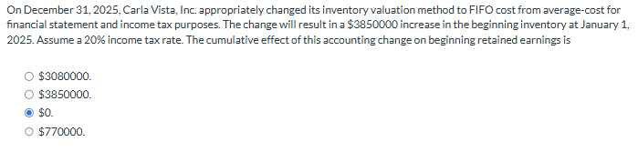 On December 3 1 , 2 0 2 5 , Carla Vista, Inc.