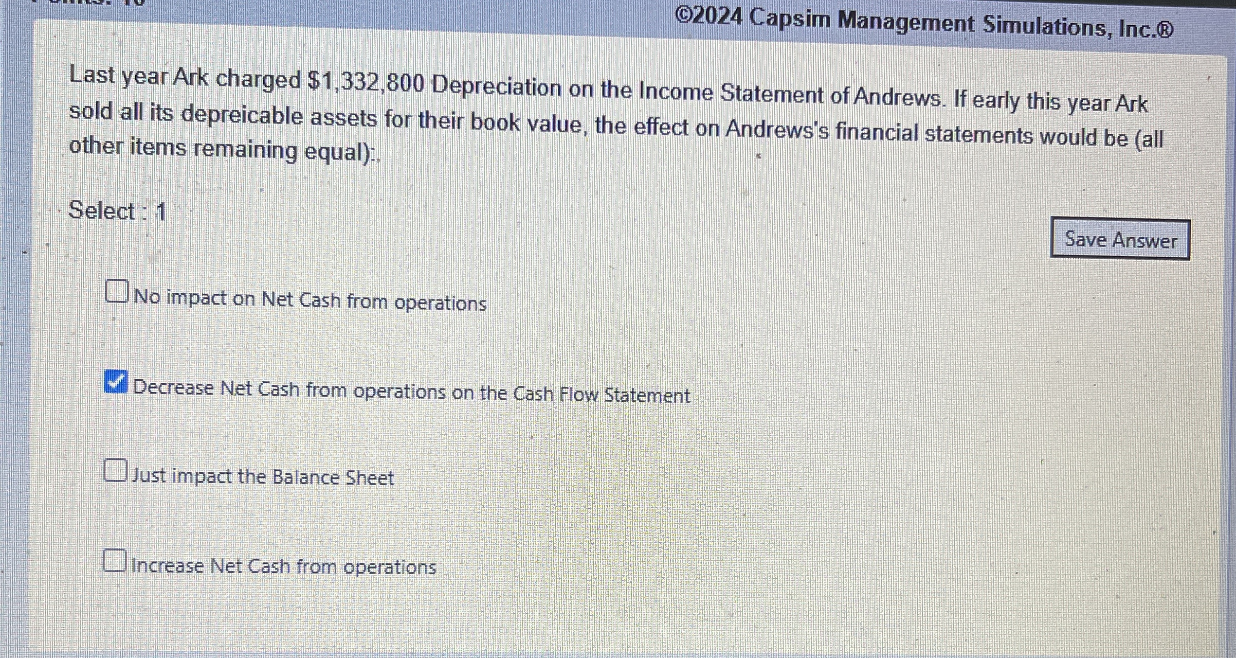 ( C ) 2 0 2 4 Capsim Management Simulations, Inc.