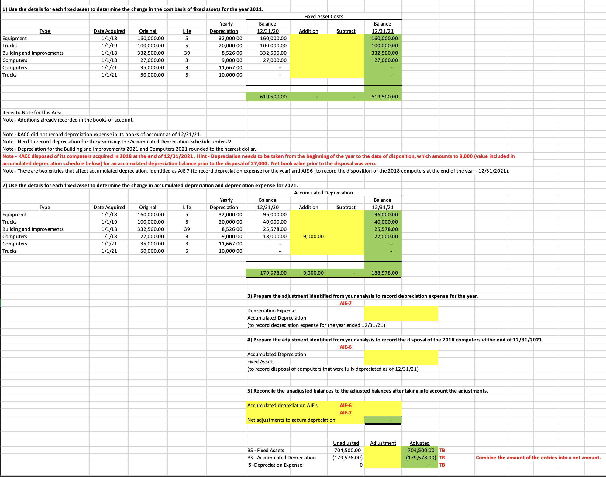 Fill out the yellow sections please! Thank you!