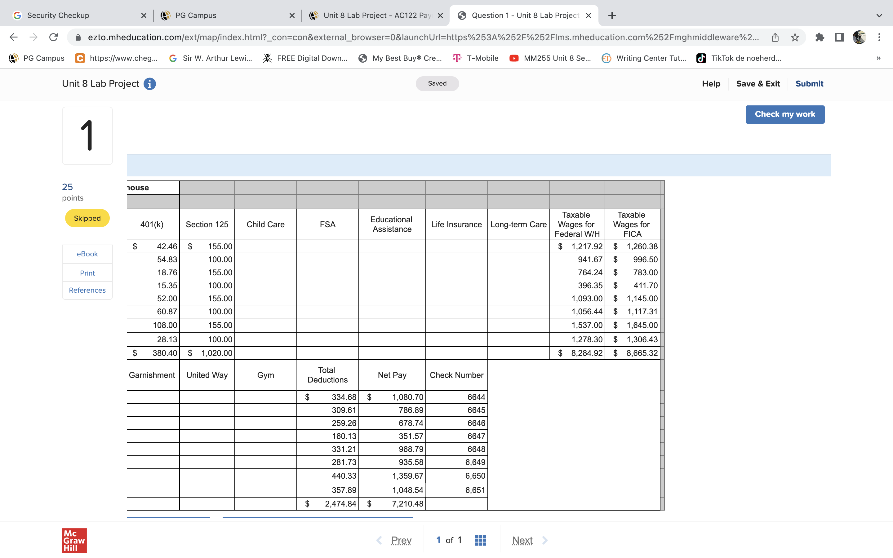 G Security Checkup X PG Campus x Unit 8 Lab