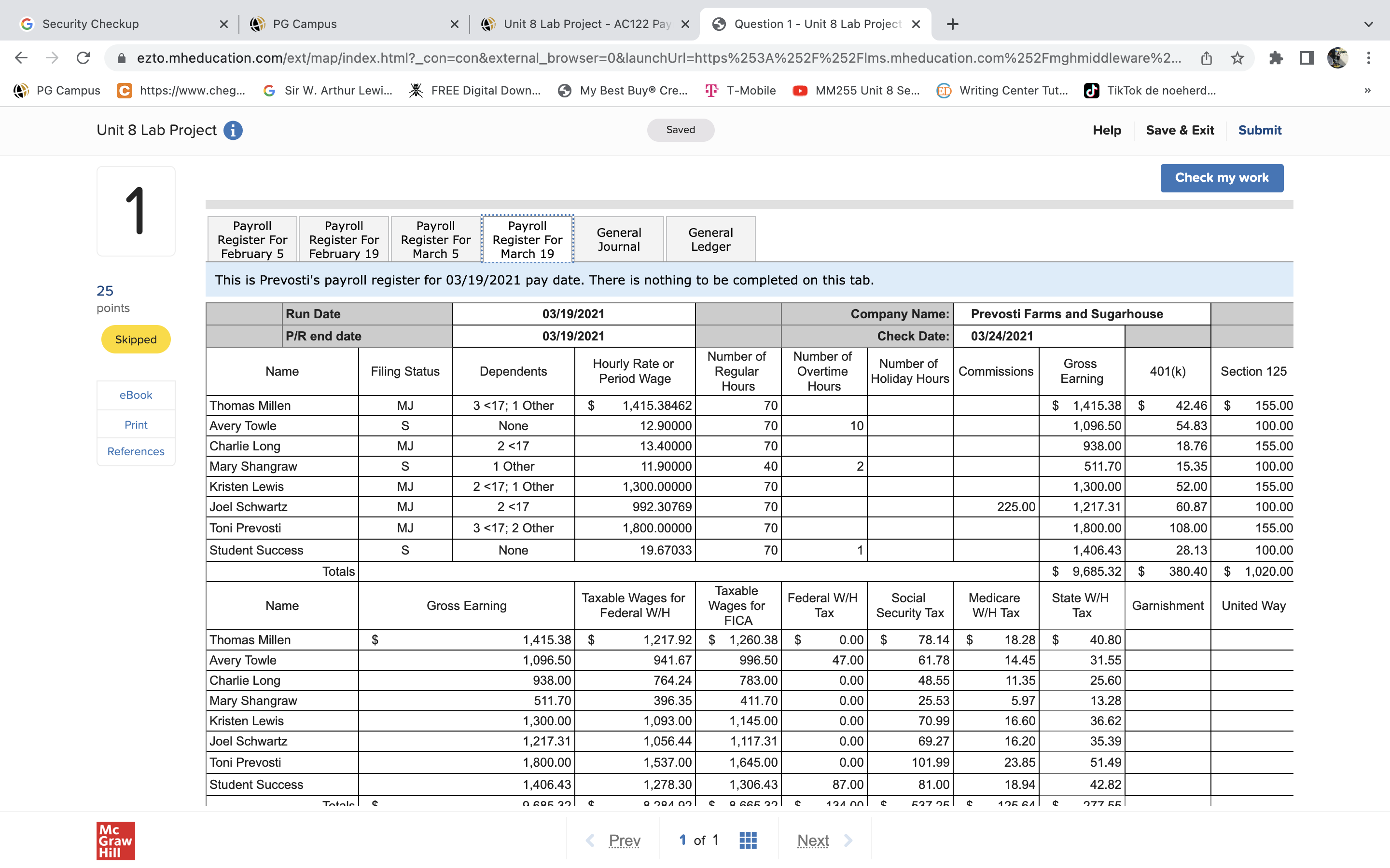G Security Checkup X PG Campus x Unit 8 Lab