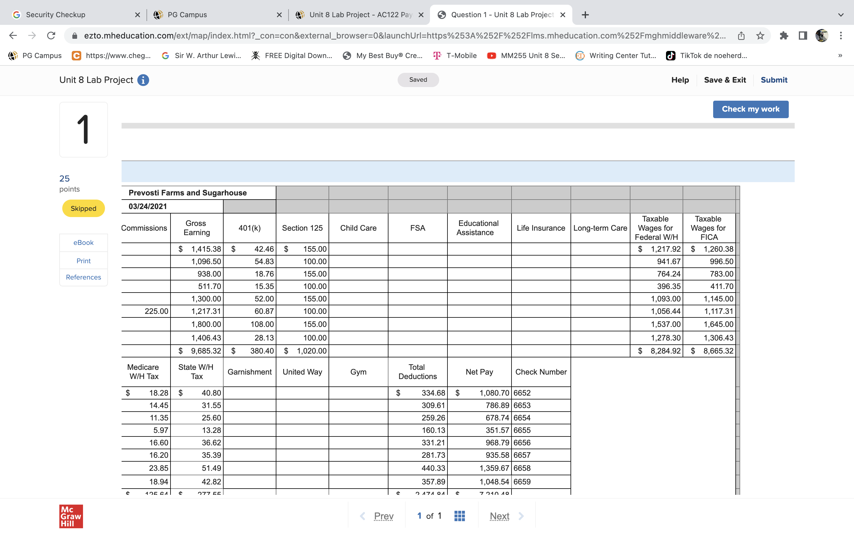 G Security Checkup X PG Campus x Unit 8 Lab
