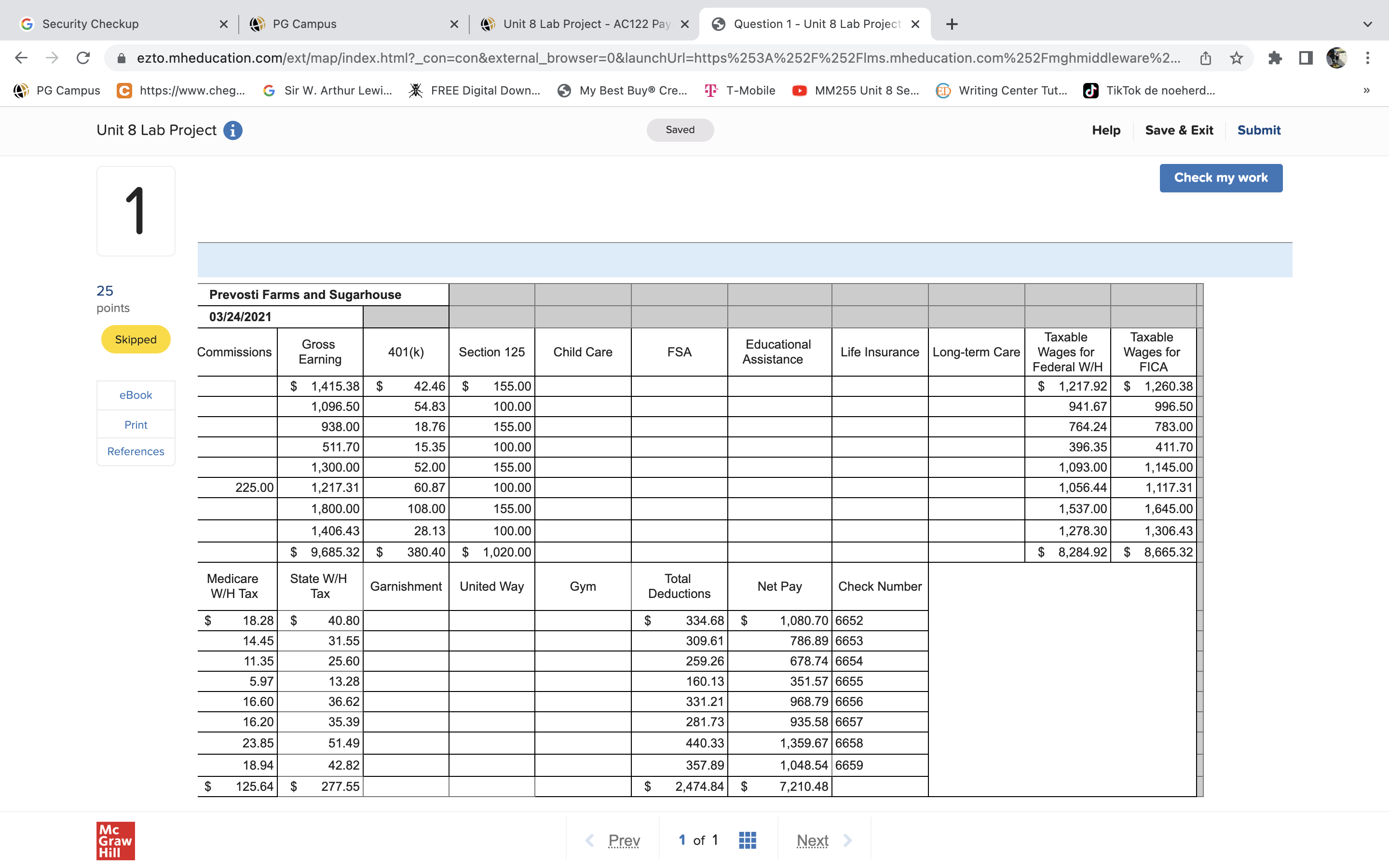 G Security Checkup X PG Campus x Unit 8 Lab