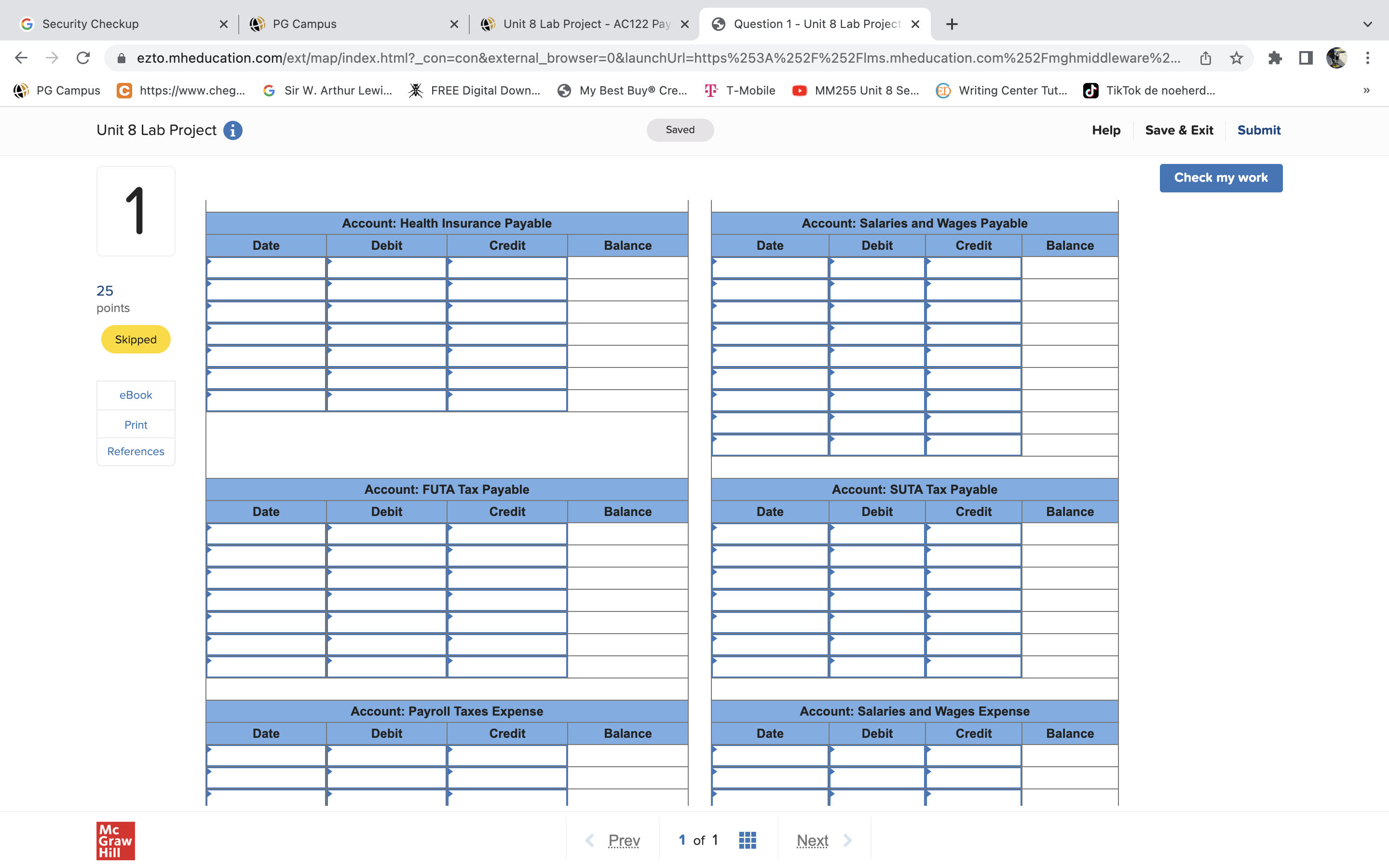 G Security Checkup X PG Campus x Unit 8 Lab
