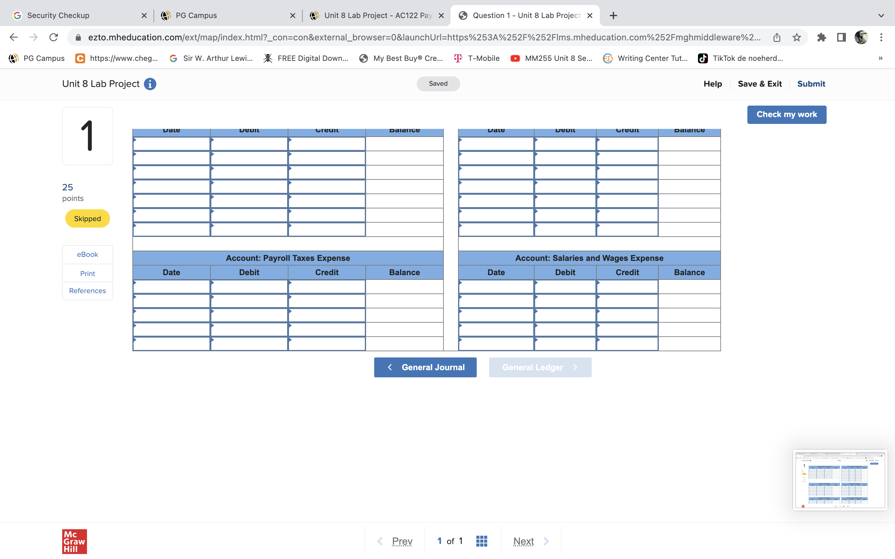 G Security Checkup X PG Campus x Unit 8 Lab