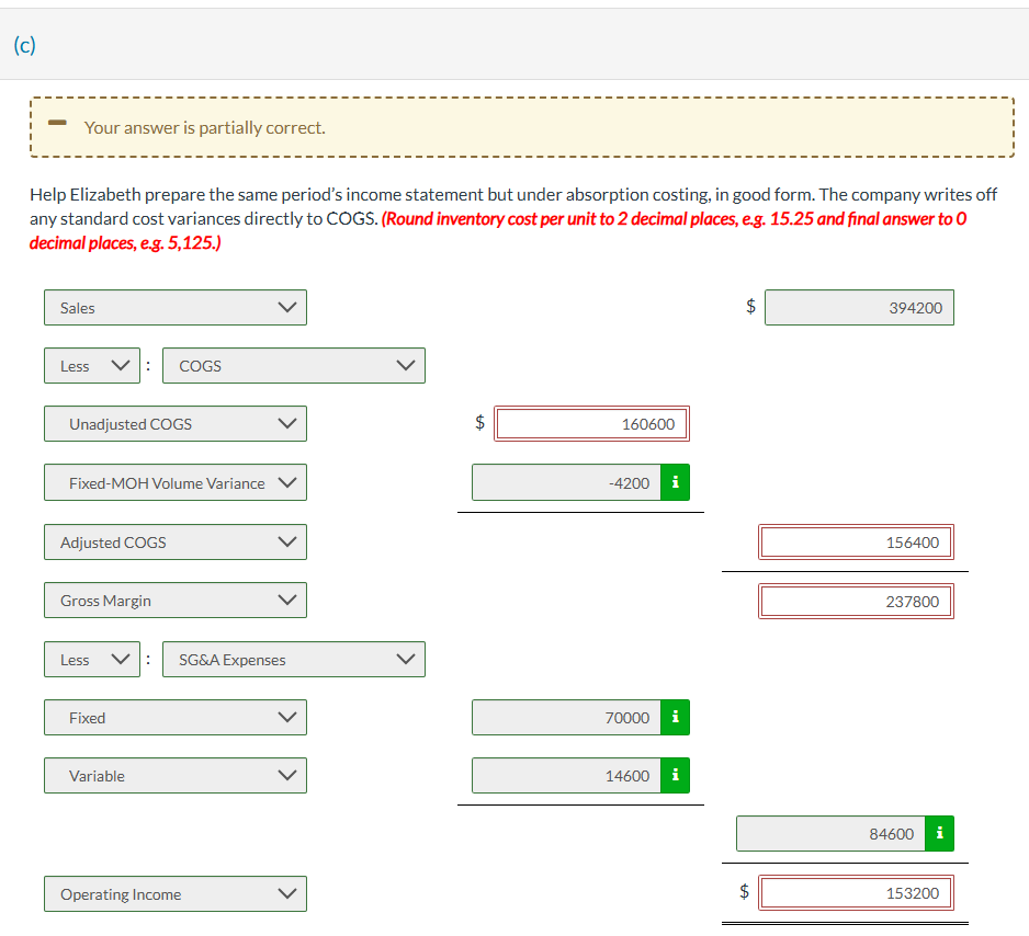( c ) - Your answer is partially correct. Help