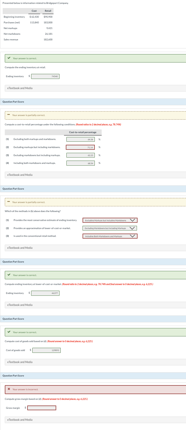 Presented below is information related to