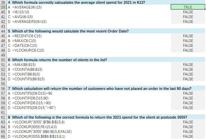 A B C D E G H Melbourne Client List Client ID