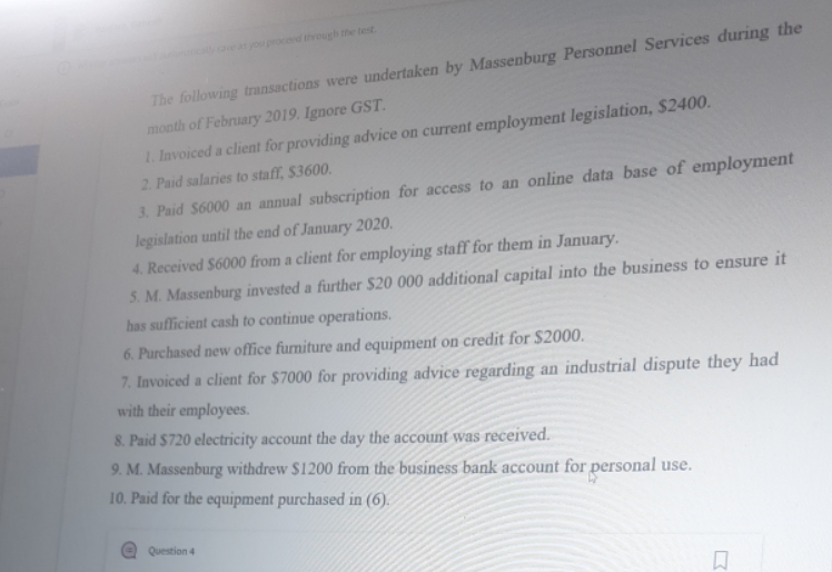 analyse the above accounts and record the