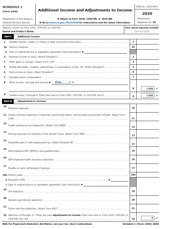 Instruct Note: This problem is for the 2020 tax