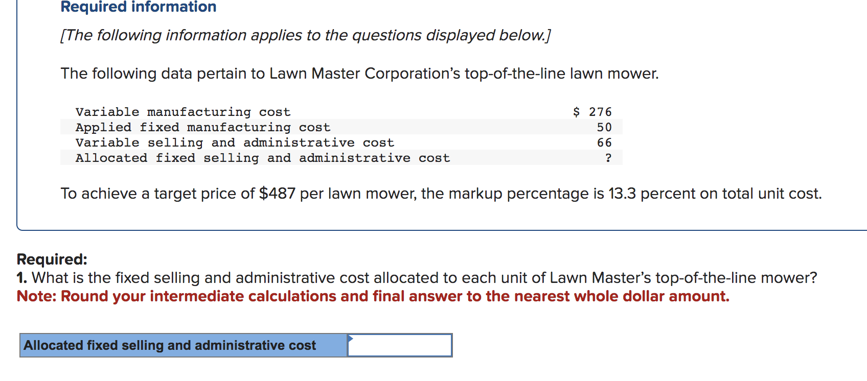 Required information [The following information