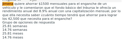 limena quiere ahorrar $1500 mensuales para el