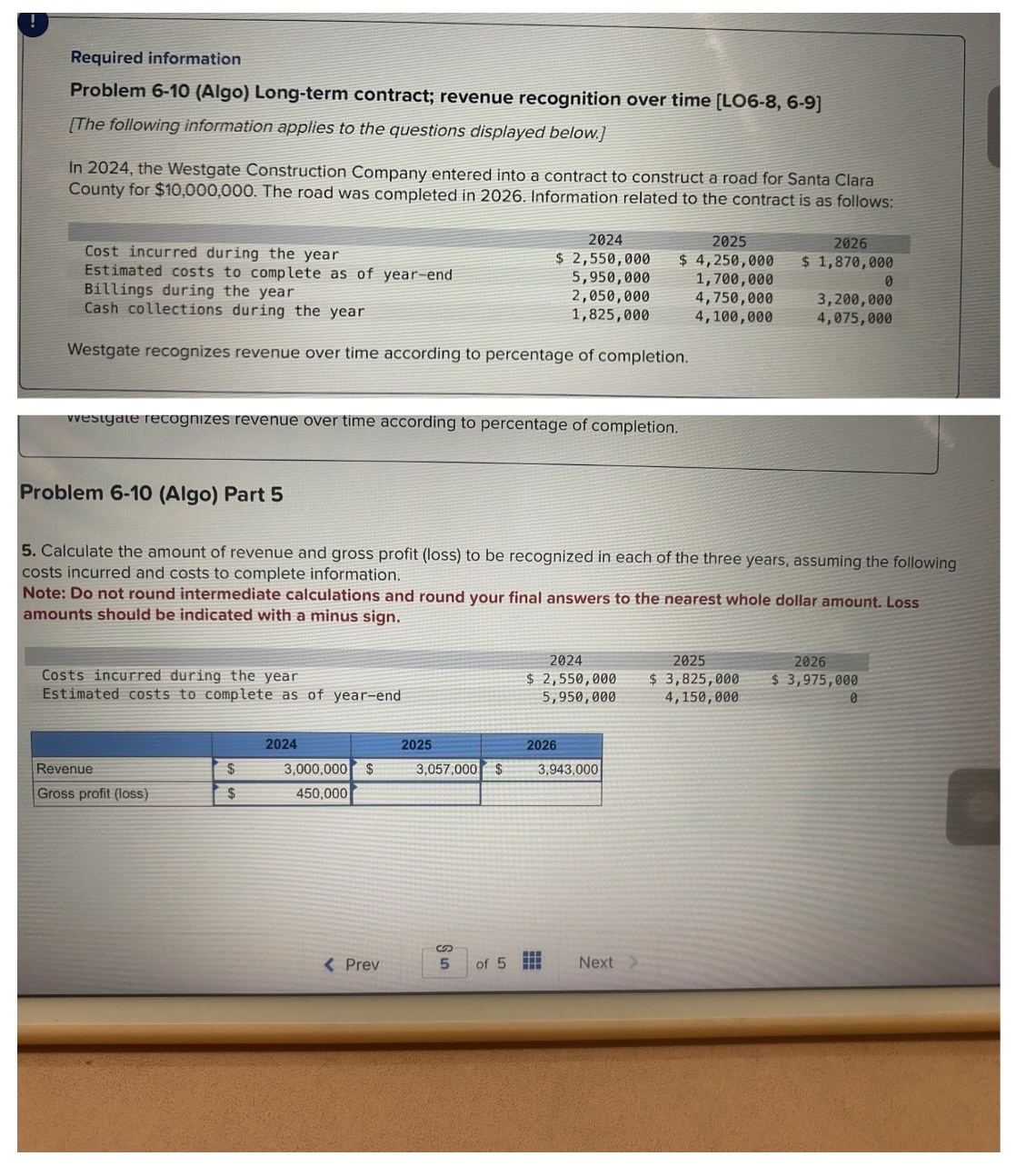 Required information Problem 6 - 1 0 ( Algo )