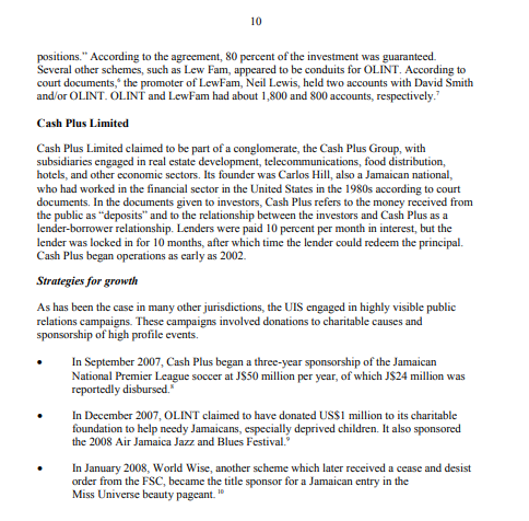 Based on the Jamaica case study below, define the