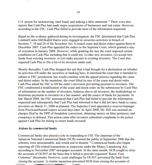 Based on the Jamaica case study below, define the