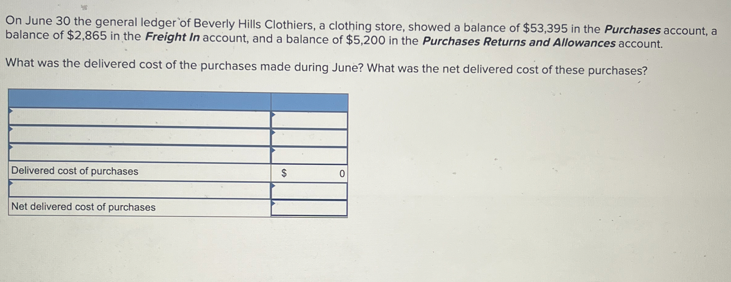 On June 3 0 the general ledger ' of Beverly Hills