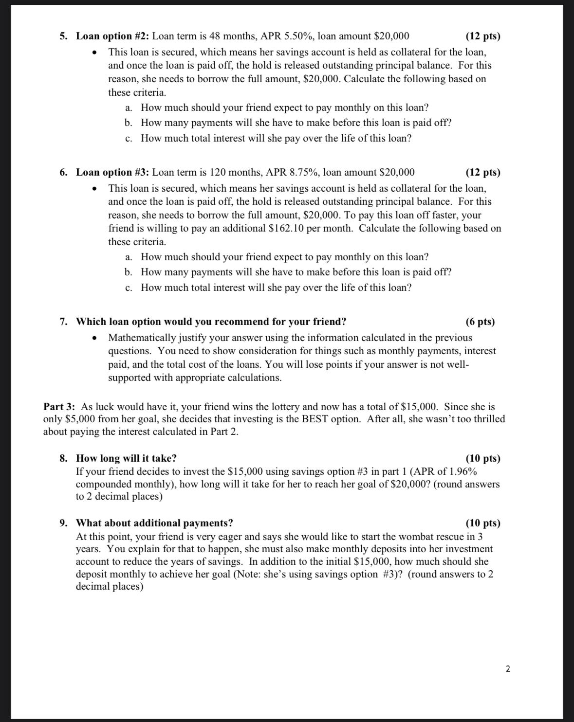 MAT 143 Wombats Major Lab Greetings! Let's