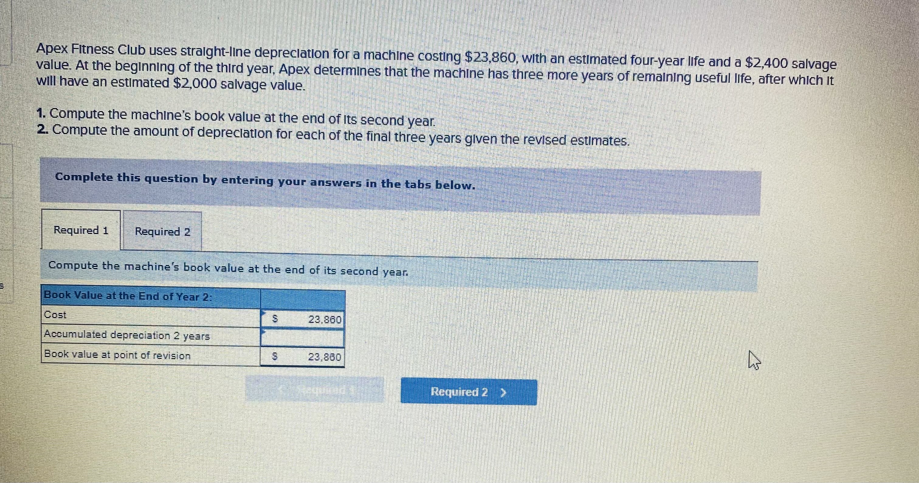 Chapter 8: Please provide tables with the right