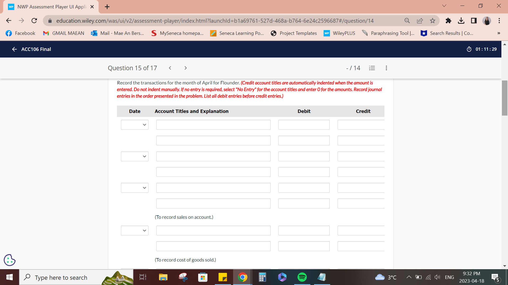 WP NWP Assessment Player UI Appli X + V X C