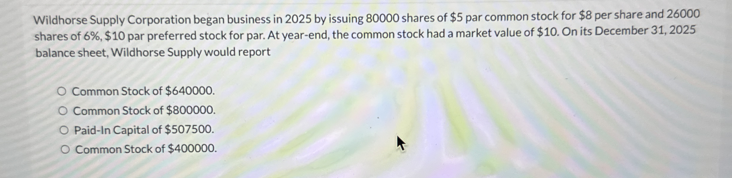 Wildhorse Supply Corporation began business in 2