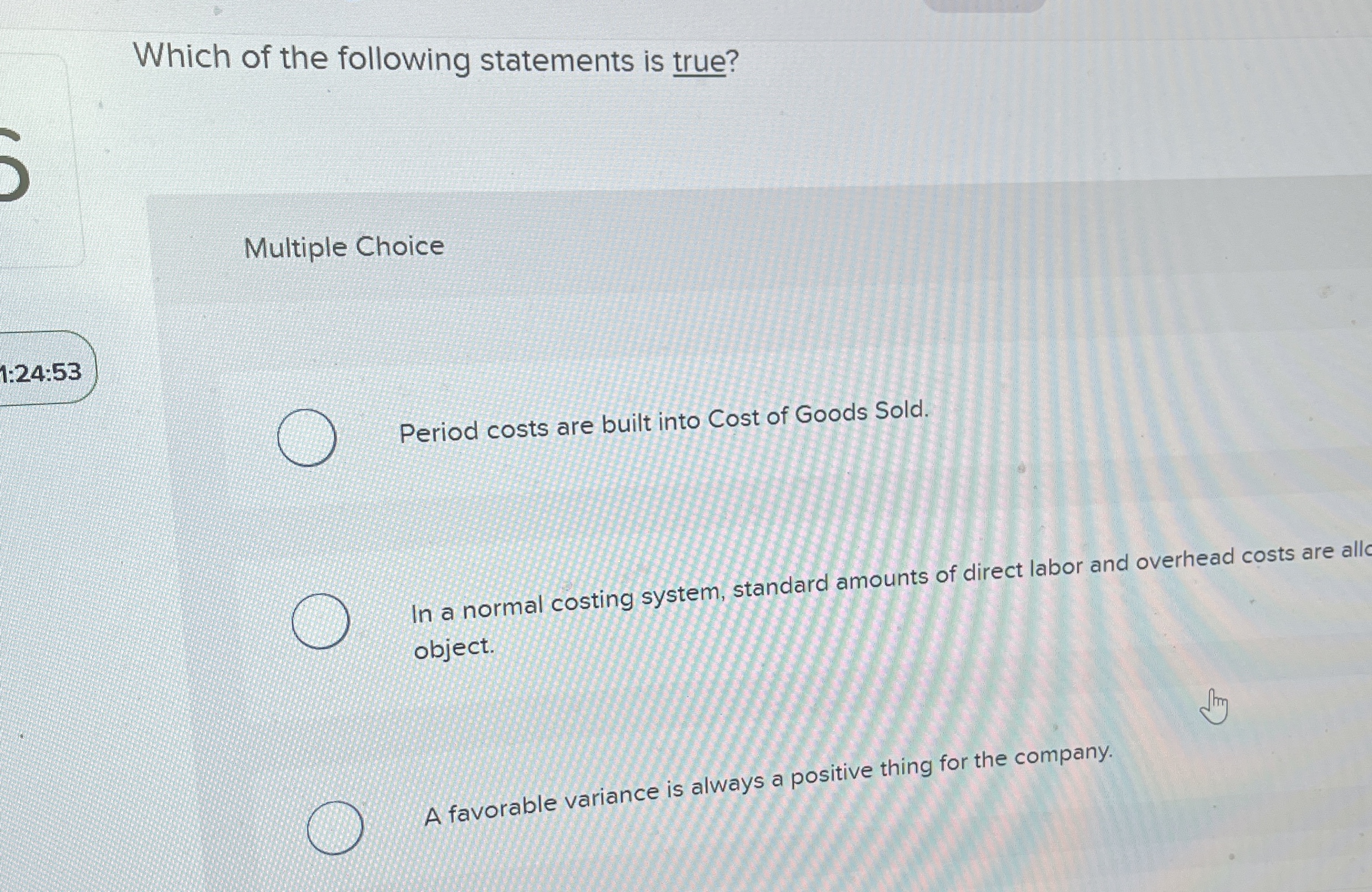 Which of the following statements is true?