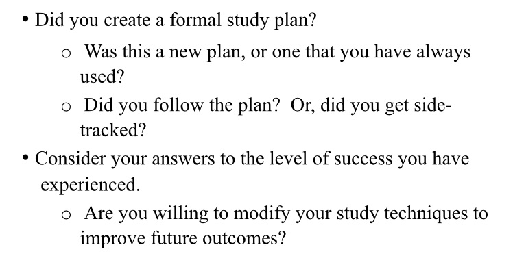 Considering the semesters almost over? - Did you