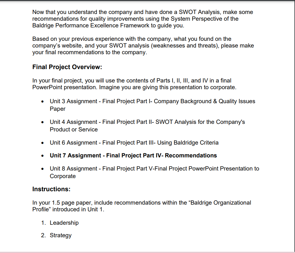 Now that you understand the company and have done