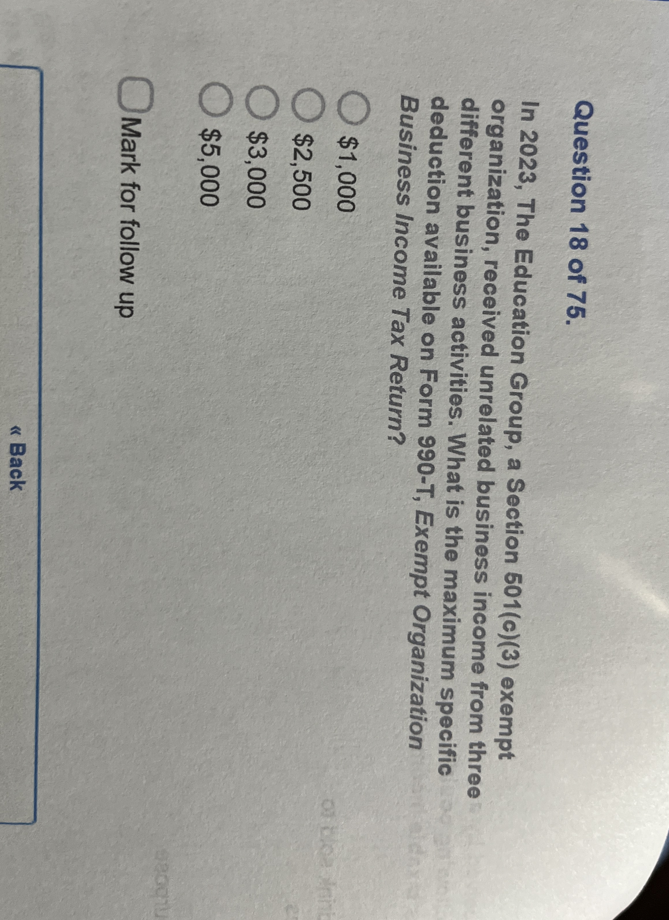 Question 1 8 of 7 5 . In 2 0 2 3 , The Education