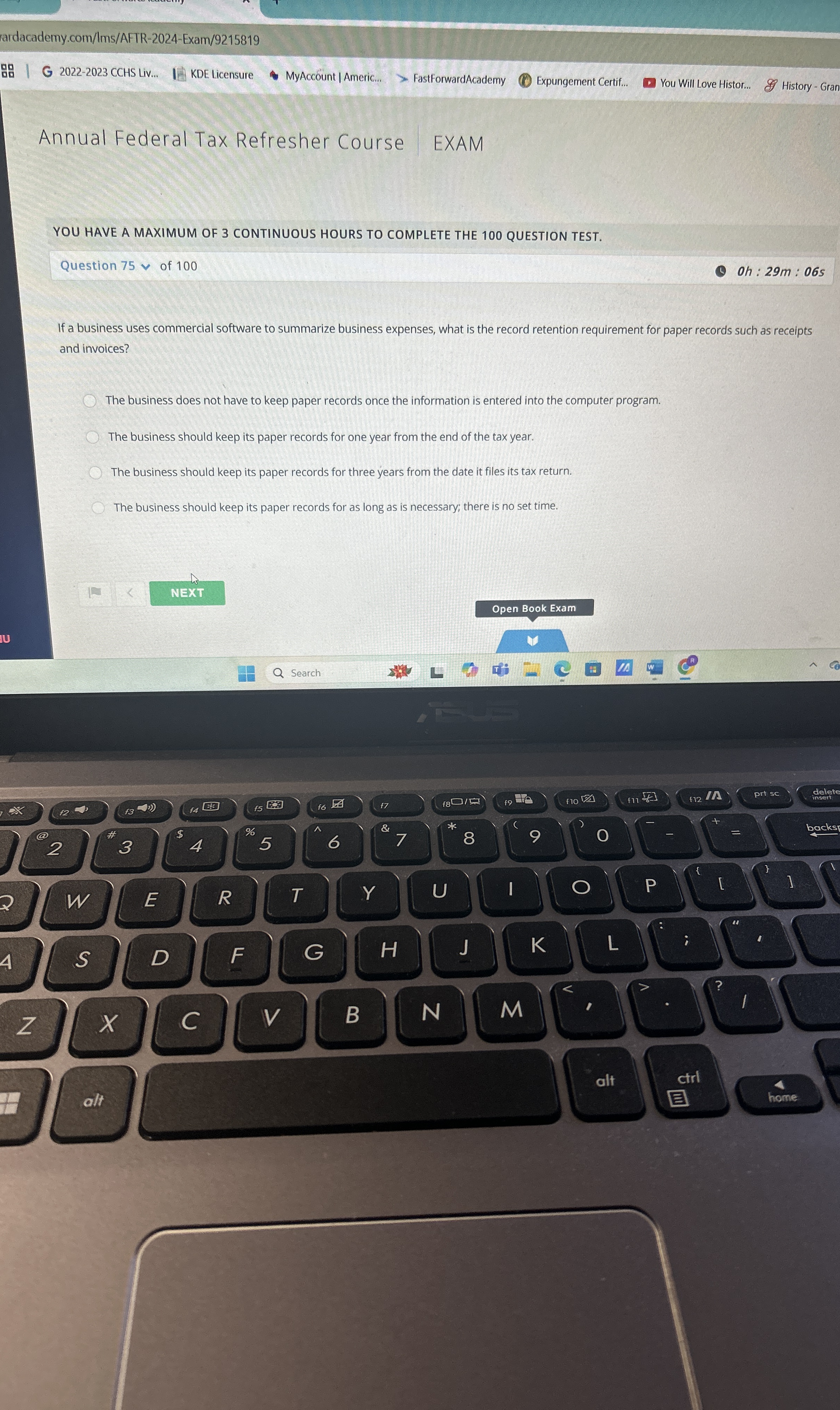 rardacademy.com / lms / AFTR - 2 0 2 4 - Exam / 9