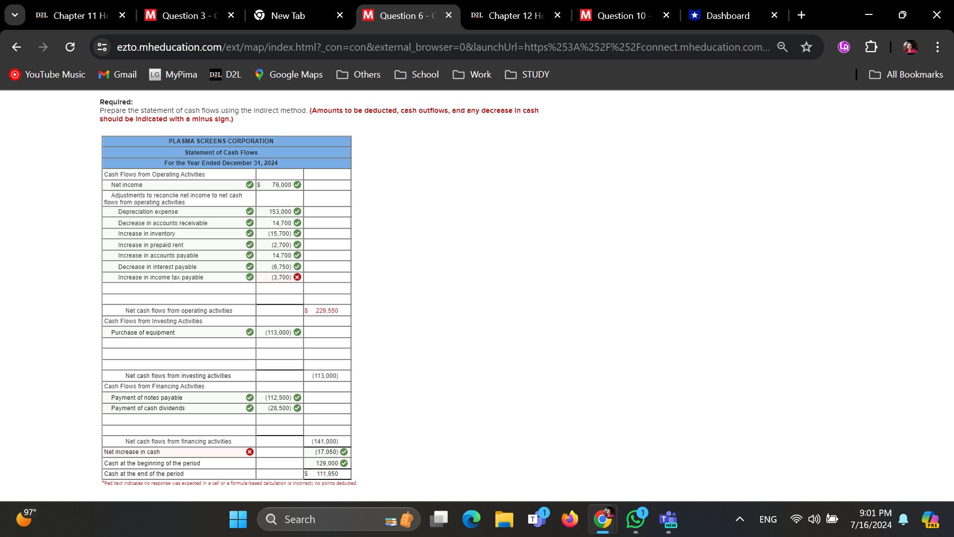 D2L Chapter 11 Homework - 30128 X | M Question 8