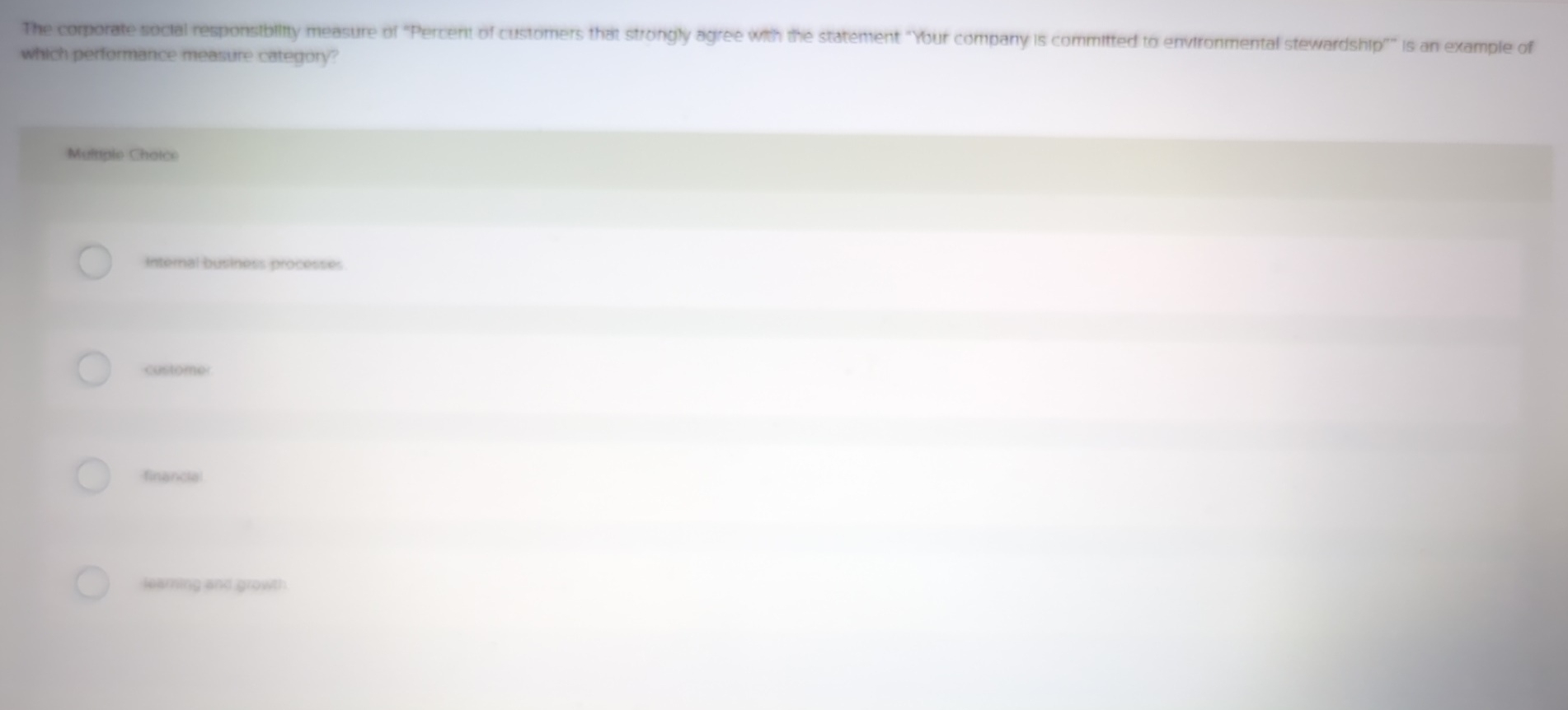 The corporate soctal responsibility measure of