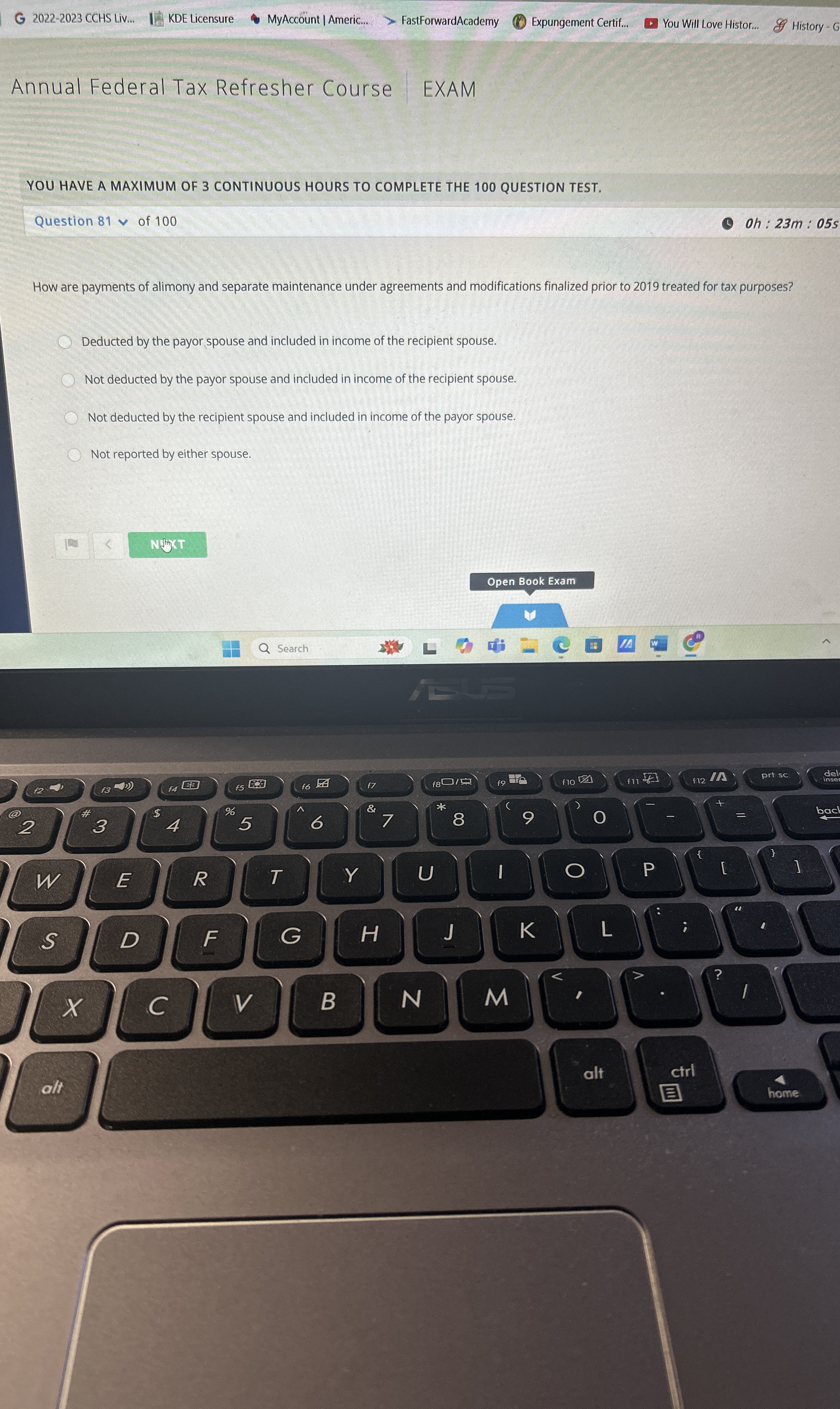 G 2 0 2 2 - 2 0 2 3 CCHS Liv... KDE Licensure