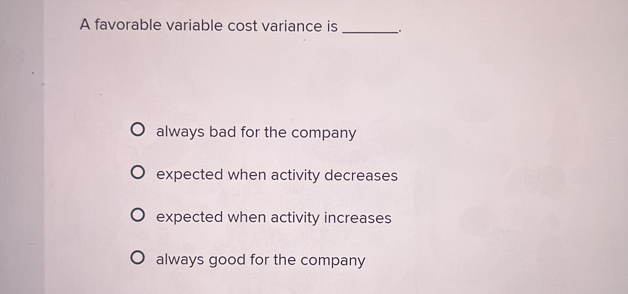 The sales activity variance highlights