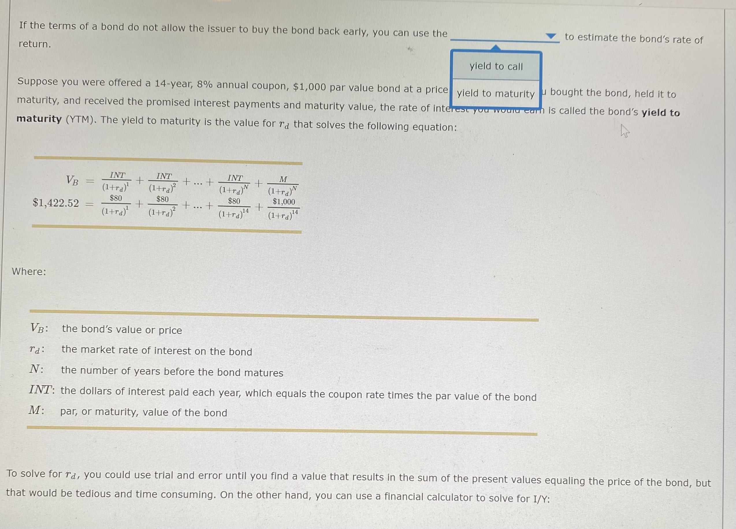 Complete the following table by selecting the