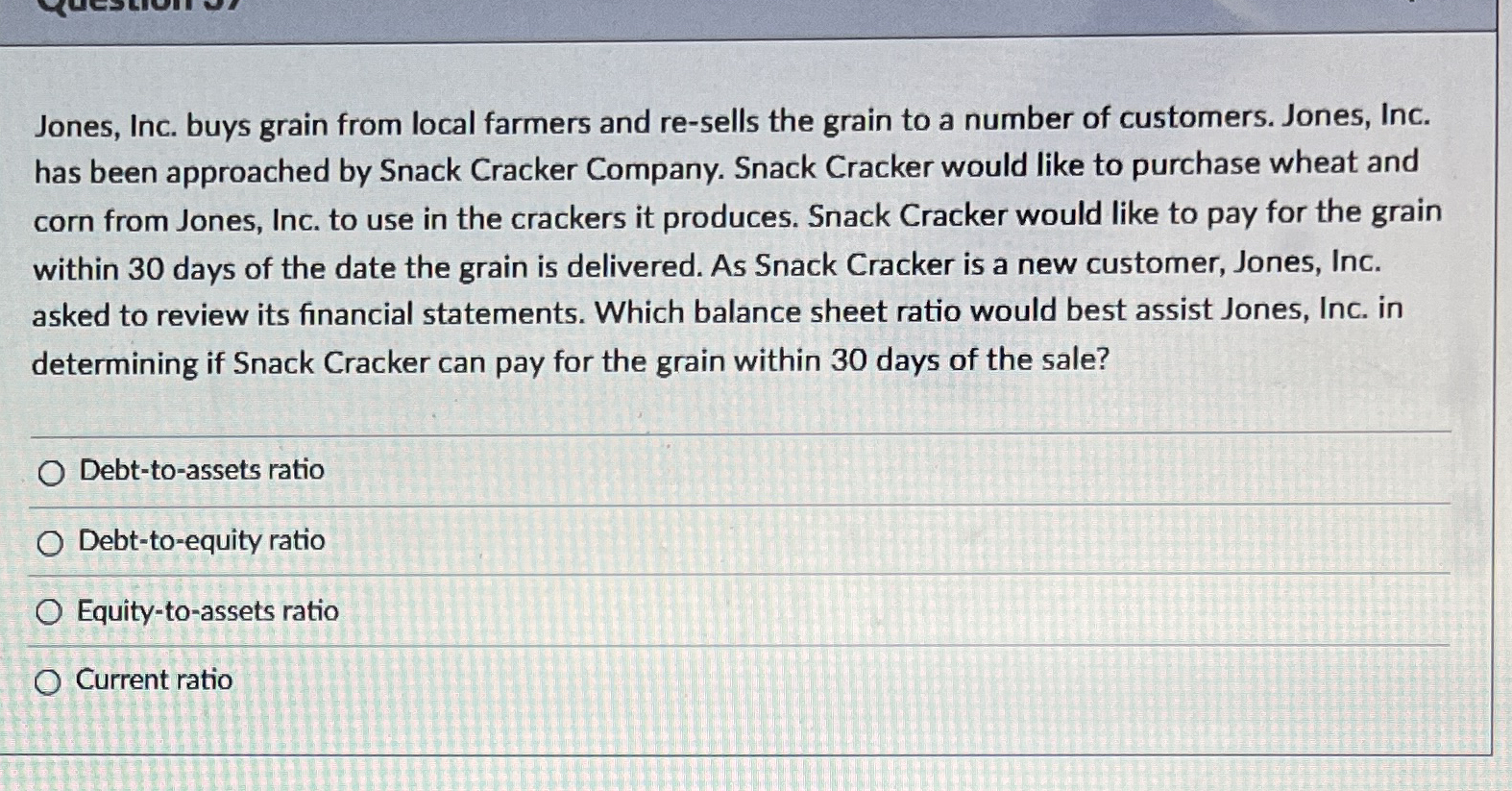 Jones, Inc. buys grain from local farmers and re
