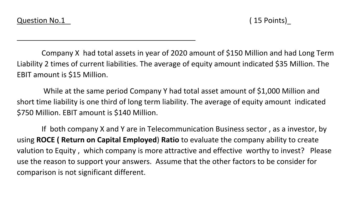Please assist me with this question Question No.1