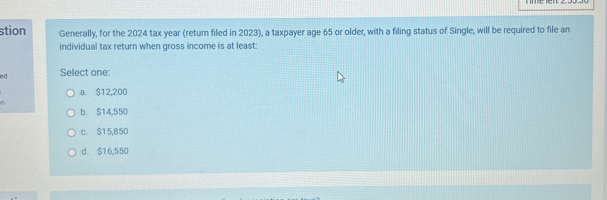 stion Generally, for the 2 0 2 4 tax year (