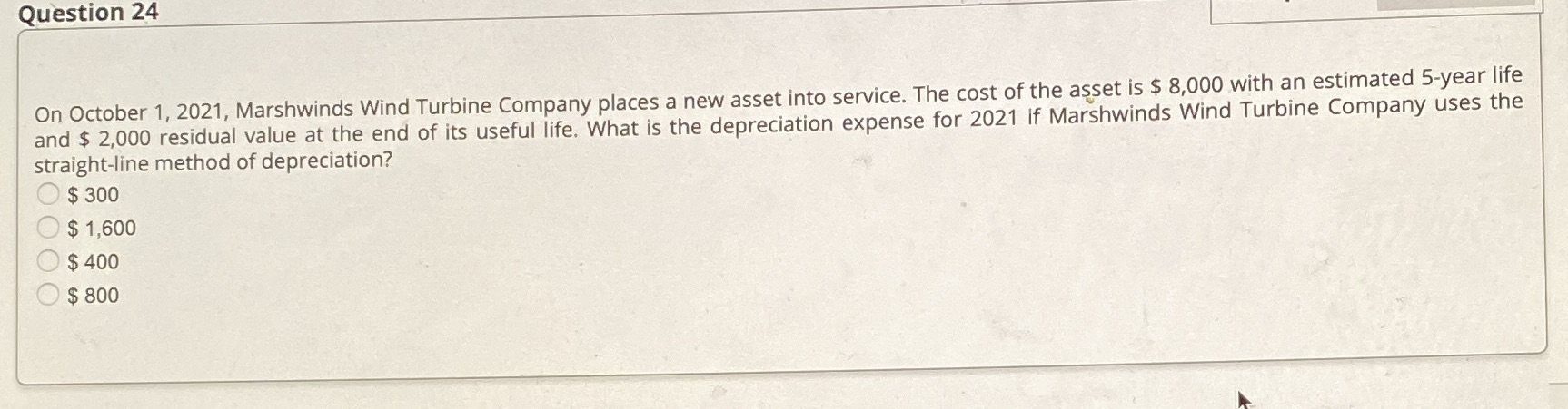 Need just the answer asap please Question 24 On
