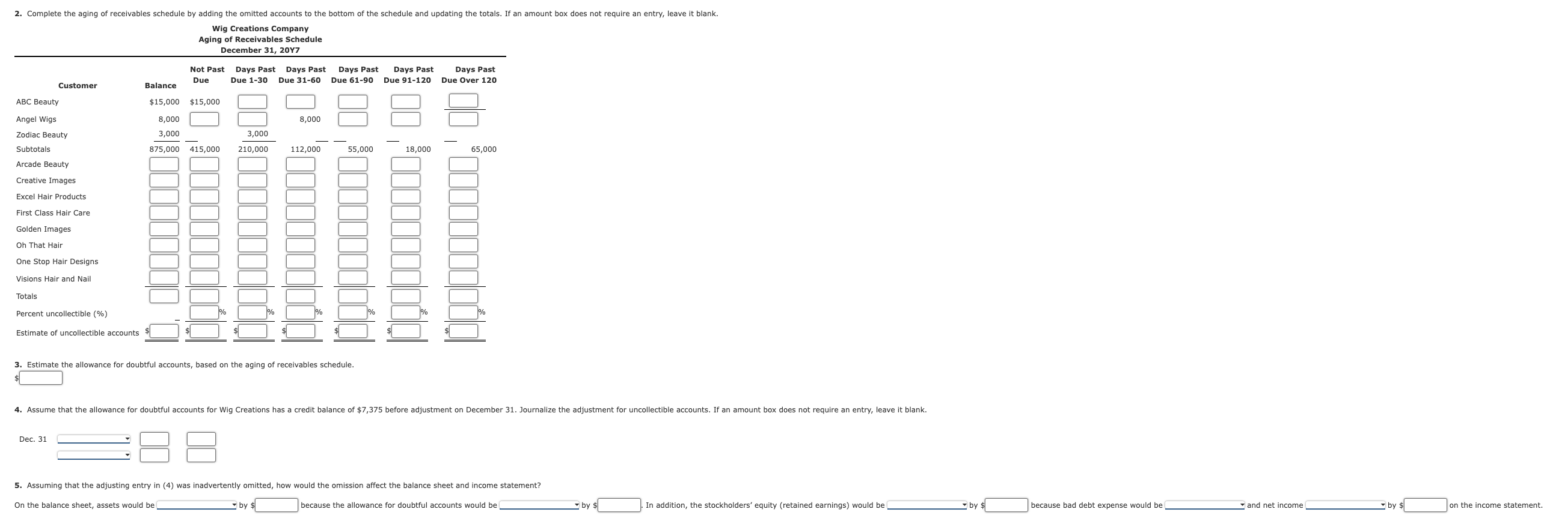 I need help with filling this chart out and