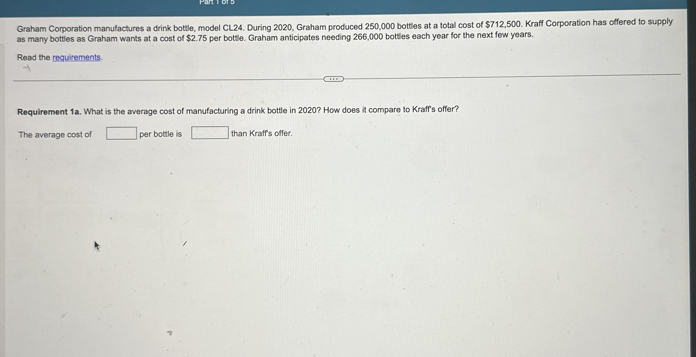 Graham Corporation manufactures a drink bottle,