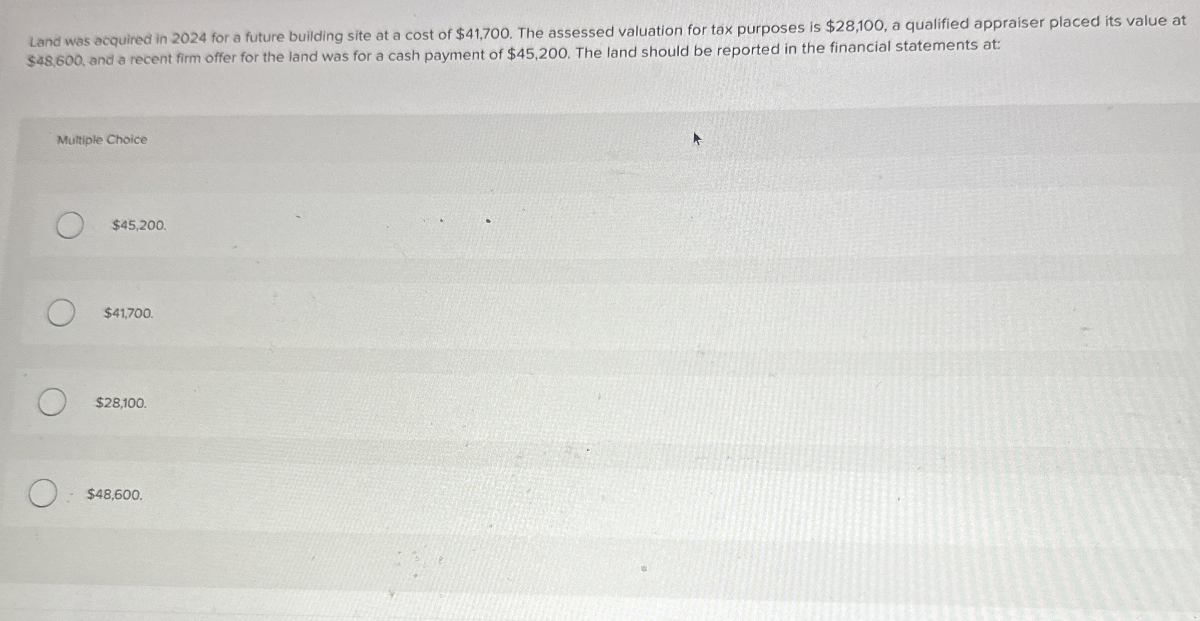 Land was acquired in 2 0 2 4 for a future