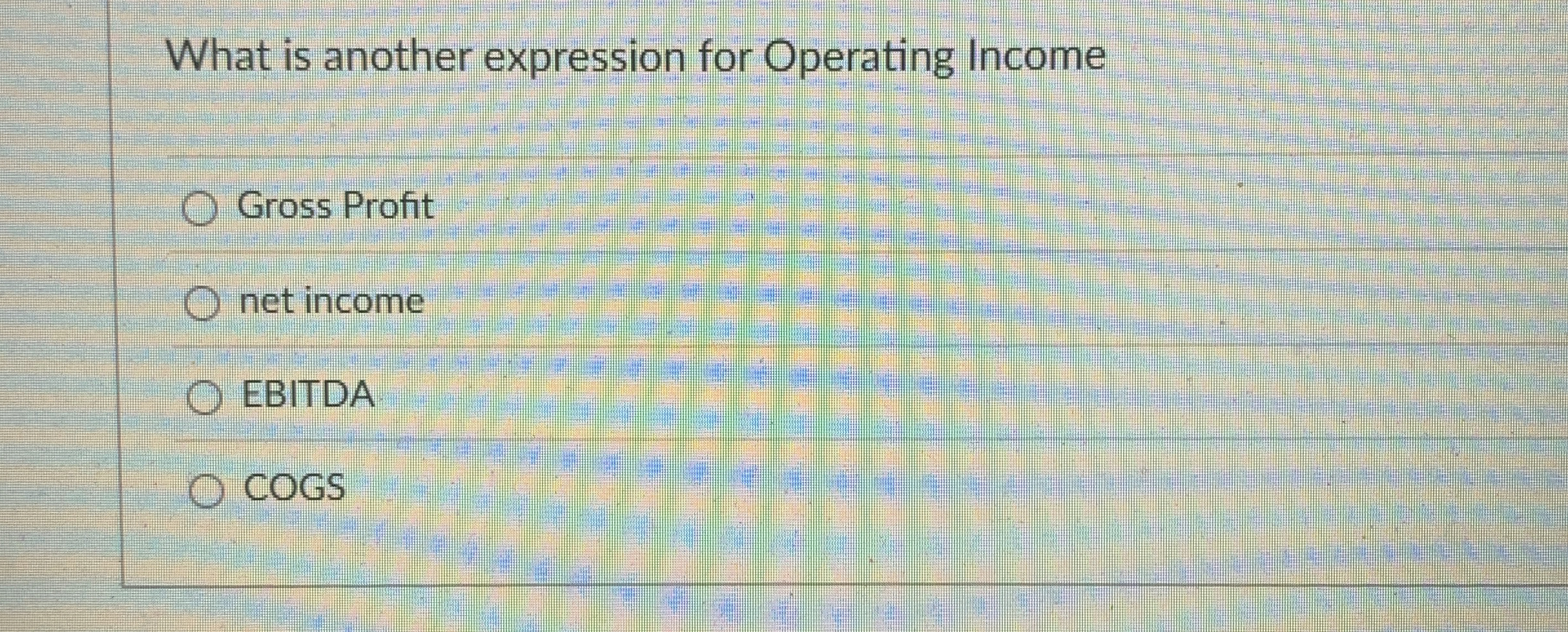 What is another expression for Operating Income