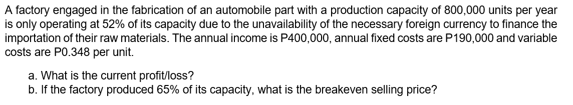 A factory engaged in the fabrication of an