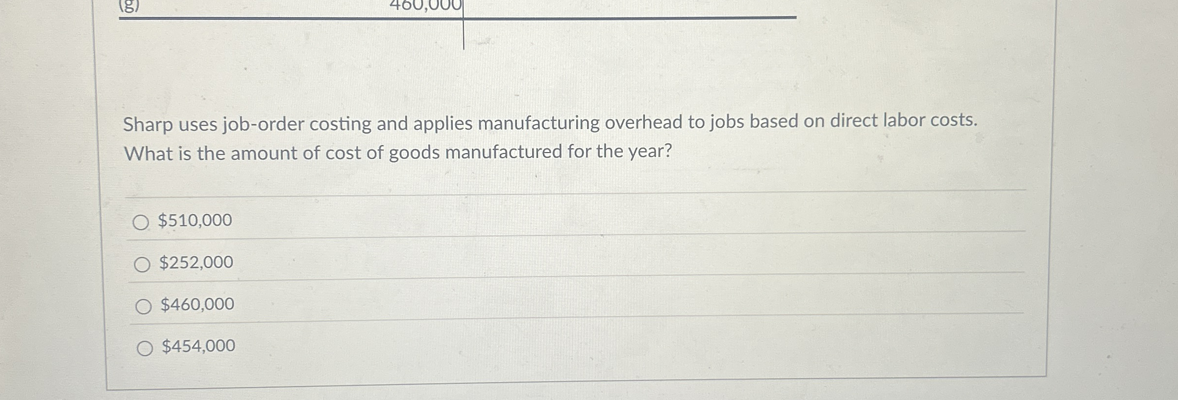 Sharp uses job - order costing and applies